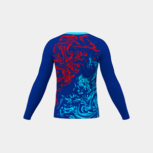 เสื้อแรชการ์ดแขนยาวสำหรับผู้ชาย ป้องกันรังสียูวี สำหรับเล่นเซิร์ฟ ผลิตในอเมริกาและยุโรป ขายส่ง เสื้อชายหาด - Product Image 6