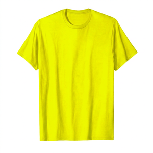 Camiseta Casual de Hombre, Cuello Redondo, Manga Corta, 100% Algodón, Corte Regular, Estilo Urbano, Color Rojo Sólido, Tejido Jersey Liso - Product Image 2