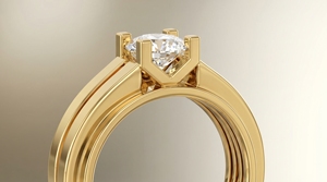 Lab Grown Solitaire Engagement <b>Ring</b> | 14KT Yellow Gold | IGI Certified | Cut 4-Prong Wedding Party <b>Rings</b> | Anniversary Gift <b>Men</b> - Product Image 2