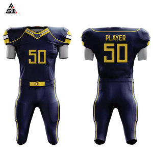 Uniforme de football américain personnalisable de haute qualité, design très populaire, séchage rapide, grande taille, OEM, sur mesure - Product Image 1