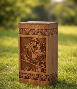 Engraved Rosewood Couple Urn <b>for</b> <b>Ashes</b> Handmade Eco-Friendly Durable Memorial Keepsake <b>Box</b> Love Tribute Urn <b>for</b> Pet Cremation - Product Image 4