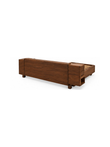 Base de Cama de Madera Natural, Cama Moderna con Plataforma, Construcción Sólida, Muebles Minimalistas para Dormitorio, Hogar, Hotel, Resort - Product Image 5
