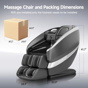 Fauteuil de massage corporel complet 4D zéro gravité avec massage du cou et des pieds - Fonction musicale électrique intelligente en cuir inclinable - Product Image 2
