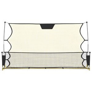 Black and Yellow 72"x33.5"x47.2" Polyester <b>Football</b> <b>Rebounder</b> <b>Net</b> Training Equipment - Product Image 3