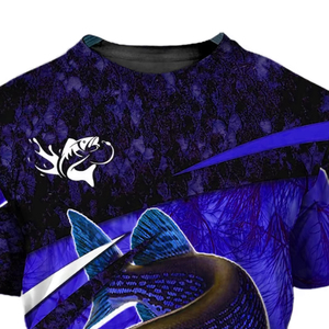 T-shirt de sport décontracté pour homme, léger, personnalisé, imprimé par sublimation, confortable, pour la pêche et les activités de plein air, séchage rapide - Product Image 2