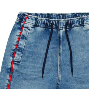 Short en jean premium pour garçons, en coton extensible, doux, confortable, durable, bleu délavé classique, élégant, décontracté, pour l'été, tendance - Product Image 2