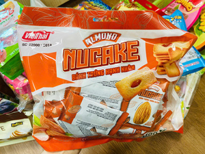 Biscuits aux amandes authentiques Nucake 300g |   Biscuits croustillants aux noix, saveur café salé et crème, marque Clean Label, carton de 20 sachets, assurance commerciale - Product Image 4