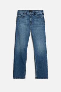 Jean pour homme coupe droite personnalisable 100% coton, délavage clair, respirant, décontracté, style streetwear - Product Image 4