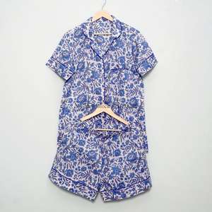 Conjunto de Pijama de Algodón 100% para Mujer, Estampado Floral, Pantalones Cortos, Talla Grande, Ropa de Dormir, Ropa de Playa, Conjunto de Pijama Corto - Product Image 5