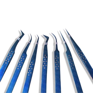 Pinzas de Precisión para Aplicación de Productos de Belleza, Fabricante Directo de Fábrica, Venta al por Mayor OEM, Pinzas Curvas para Pestañas - Product Image 3