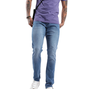 <b>Men</b> <b>Stretch</b> Slim Fit Denim Jeans Casual Blue Pants Comfortable Cotton Streetwear Fashion Wholesale Bulk Supply - Product Image 4