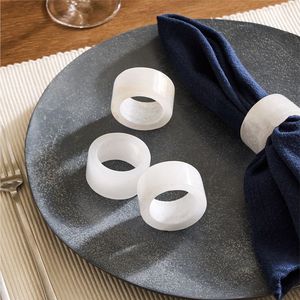 Contemporary Resin Napkin Ring Holders <b>for</b> Party <b>Dining</b> Decor Stylish Modern Design Eco-Friendly Material <b>Set</b> of <b>4</b> Pieces - Product Image 3