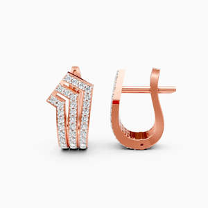 Boucles d'oreilles pendantes de luxe en acier inoxydable JEWELLERY PLANET, zircon taille coussin serti clos, design couronne bohème, unisexe, pour mariage - Product Image 4