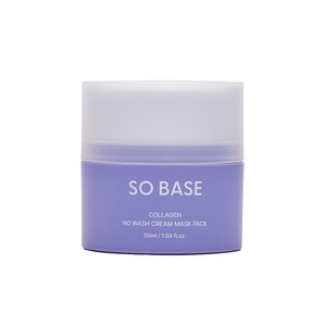 [ECOSMEC] SO BASE Masque Crème au Collagène Sans Rinçage en Pot Fraîcheur, Texture Lisse, Masque de Nuit Facial - Product Image 1