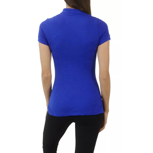 Polo brodé personnalisé 2026 pour femme, 100 % coton uni, respirant, vierge pour sublimation, idéal pour le golf, manches courtes - Product Image 3