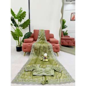 ชุด Saree ทำงานชุดที่สวยงามสำหรับงานปาร์ตี้หรือสวมไปคลับ - Product Image 2