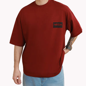 Camisetas Extra Grandes de Cuello Alto con Logotipo Personalizado en Tela Twill para Hombre - Marca de Moda con Cuello Pequeño Estilo Vintage - Product Image 5