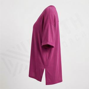 Camiseta Extra Grande para Mujer, Personalizada, de Poliéster Satinado, Corte Regular, Manga Corta, Cuello Redondo, Decoración de Alta Calidad con Transferencia de Calor - Product Image 3