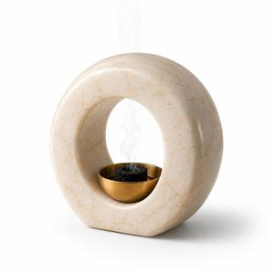 Brûleur de Bakhoor de Luxe en Marbre Lavie Creations – Mabkhara Arabe Premium pour Oud et Encens Indien – Écologique, Toutes Saisons, Maison, Ramadan - Product Image 1