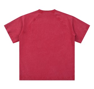 T-shirt vintage en coton délavé à l'acide, manches raglan, personnalisé, athlétique, séchage rapide, respirant, écologique, grandes tailles - Product Image 2