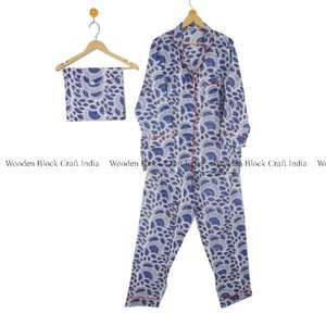 Conjunto de pijama floral para mujer, ropa de dormir de algodón, pantalones de pijama para mujer, camisa de manga larga, conjunto de pijama a juego - Product Image 5