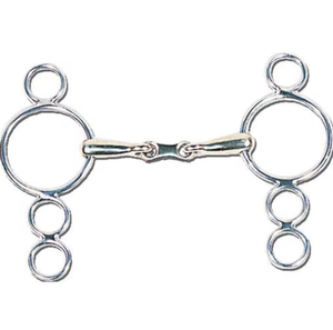 Stainless Steel Horse Bit Wholesale 4 Ring Dutch Gag Bit Single Jointed Snaffle Customizable <b>Equestrian</b> Horse Mouth Bit - Product Image 4