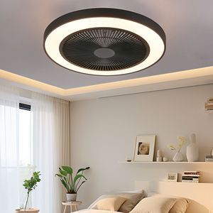 Ventilador de Techo LED Inteligente Moderno de 19 Pulgadas con Luz RGB Regulable y Control Remoto por Aplicación, Ventilador de Techo con Luz Negra para el Hogar - Product Image 2