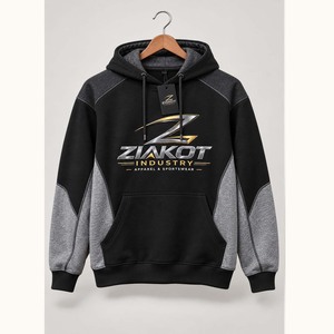 เสื้อฮู้ดดี้สีดำแบบสปอร์ต ยี่ห้อ Ziakot Industry ผลิตตามสั่ง ขายส่งโดยตรง - Product Image 6