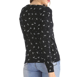 เสื้อสเวตเชิ้ตพิมพ์ลายสำหรับผู้หญิง ทรงหลวม สวมใส่สบาย วัสดุอุ่นนุ่ม แห้งเร็ว ลายเสือดาวด้านหน้า เหมาะสำหรับใส่ในชีวิตประจำวันและพักผ่อน - Product Image 6
