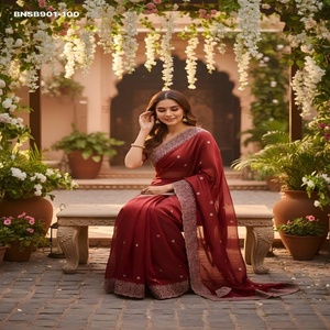 Collection Premium de vêtements de fête en soie fantaisie avec broderies - Fournisseur de collections de saris et de blouses de Surat, exportateur de mode féminine. - Product Image 1