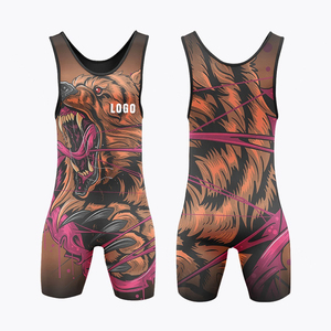 New 2026 Best Men's <b>Wrestling</b> Singlets Customized Logo Breathable Quick Dry Spandex/Polyester Gym Training Bodybuilding ANAX - Product Image 1