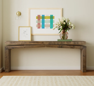 โต๊ะคอนโซลไม้ เฟอร์นิเจอร์เก่า ดีไซน์โดดเด่น คุณภาพสูง โต๊ะคอนโซลไม้สำหรับบ้าน วิลล่า อพาร์ทเมนต์ หรือบาร์ สำหรับตกแต่ง - Product Image 3