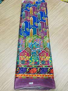 Export Quality Girls' Woven Dyed Chinon Daman <b>Fabric</b> Heavily Embroidered Floral Design Eco-Friendly Quick-Dry <b>Home</b> <b>Textile</b> - Product Image 2