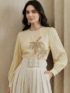 Nouveauté 2026 – Blouses et hauts confortables à porter, brodés de sequins brillants et de perles, entièrement faits à la main, style Kurtis pour filles - Product Image 3