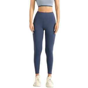OEM Custom Sustainable High Waist Seamless Yoga Leggings Women's Push Up Compression Skinny Gym Fitness <b>Tights</b> - Product Image 3