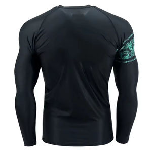 Fabricant OEM de rashguards personnalisés haut de gamme à manches longues par sublimation pour athlètes hommes BJJ MMA Jiu Jitsu - Product Image 5