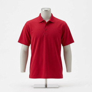 high-quality wholesale <b>Men's</b> Solid <b>Red</b> Knitted Short Sleeve <b>Polo</b> <b>Shirt</b> Casual Style Regular Fit for unisex - Product Image 1