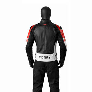 Blouson de moto en cuir pour homme, veste de course, équipement de protection pour motard, idéal pour la conduite sur route et sur circuit - Product Image 3