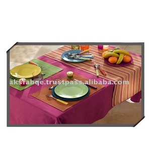 Wholesale Premium Yarn Dyed 100% Cotton Waterproof Oilproof Customizable <b>Oval</b> <b>Table</b> <b>Cloth</b> India Factory-Woven Wedding Outdoor - Product Image 4