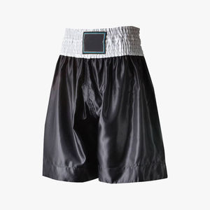 Custom Men's Boxing Shorts with <b>Lace</b> <b>Elastic</b> Waist Solid Pattern Casual Style-Professional MMA & Kickboxing Training Shorts - Product Image 1