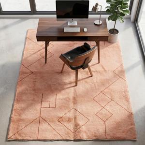 Tapis artisanal marocain en laine à forte demande, motif géométrique, tapis décoratif pour salon et chambre à coucher - Product Image 2