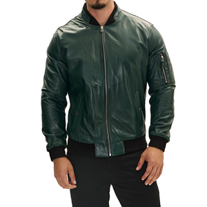Wholesale <b>Men</b> Slim Fit PU Leather <b>Jacket</b> Customizable New Style Winter Bomber with <b>Fur</b> Decoration Breathable and Affordable - Product Image 1