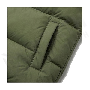 Hooded Quilted Waterproof <b>Bubble</b> Jacket Black Full Sleeve Winter Windproof Cotton Shell Knitted Fabric Polyester Filling Stand - Product Image 5
