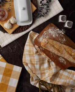 Collezione di cucina di base di tutti i giorni di grandi dimensioni in tessuto di cotone/Set di strofinacci, 18x28 ", miele d'oro, 5 Count | Importazioni di Design - Product Image 5