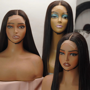 Natural Straight <b>Wig</b> Unprocessed 100% Full Lace <b>Human</b> Hair <b>Wig</b> - Product Image 1