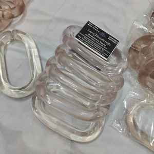 Chaîne murale en résine acrylique transparente, style vintage, maillons ronds et épais, toutes les couleurs disponibles - Product Image 3