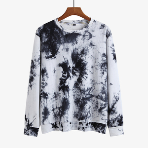 Sudadera Unisex de Diferentes Colores con Estampado Tie-Dye, Manga Larga, Tejida, Holgada, Informal, para Otoño - Product Image 5