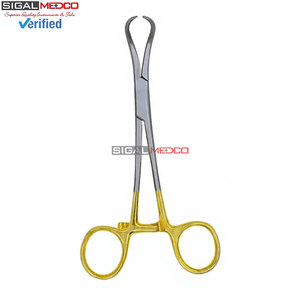 Pinzas de Reducción Ósea de Calidad Premium, 5.5 Pulgadas, Puntas Curvas y Puntiagudas, Bañadas en Oro, Instrumento Quirúrgico Ortopédico Alemán - Product Image 6
