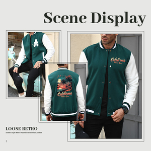 Chaquetas de Béisbol Nuevas de Fabric Studio para Hombre, Invierno, Ecológicas, Transpirables, Personalizadas, con Forro Interior Grueso - Product Image 6