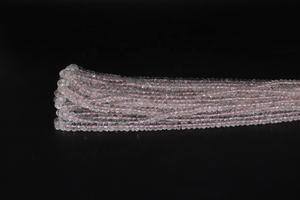 AAA Morganita facetada Rondelle Beads Collar 4-6 MM 16 pulgadas Natural Morganite Beads Strand - Product Image 5